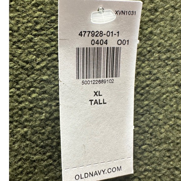 Old Navy NWT XL Tall Olive Green V Neck Cozy Sweater Dress SoSoft Recycled MAT - Picture 5 of 7